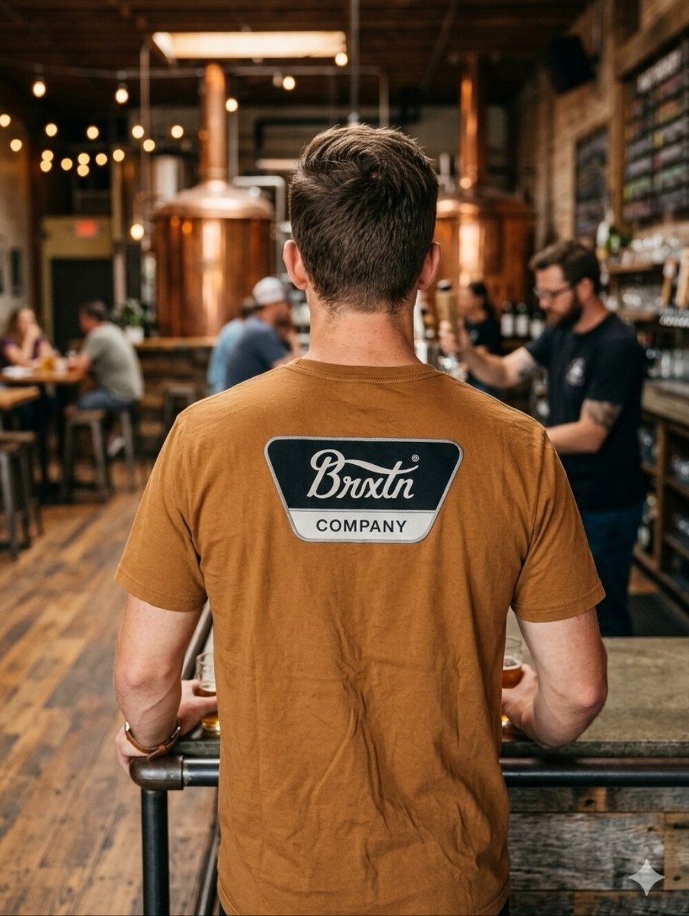 Brixton Brown Short Sleeve Tee